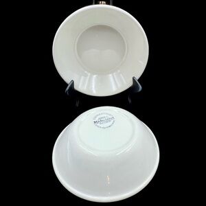 Midwinter Stonehenge White Cereal Soup Bowls Set of 2 England Ironstone 6”